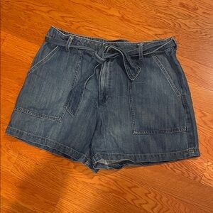 Banana Republic‎ Blue Jean Tie-Belt Shorts